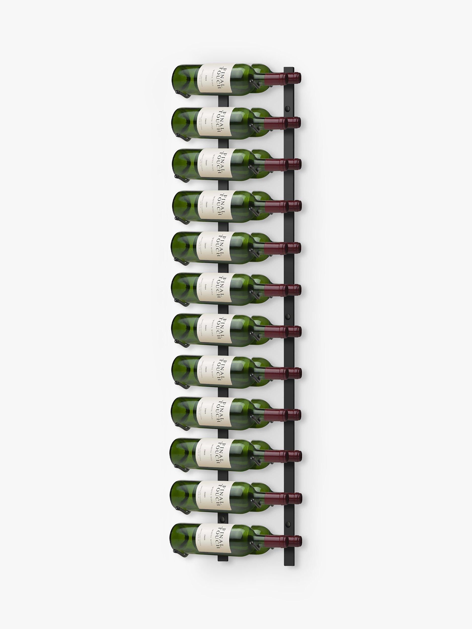 Final Touch wall-mounted metal wine rack for 24 bottles - British product