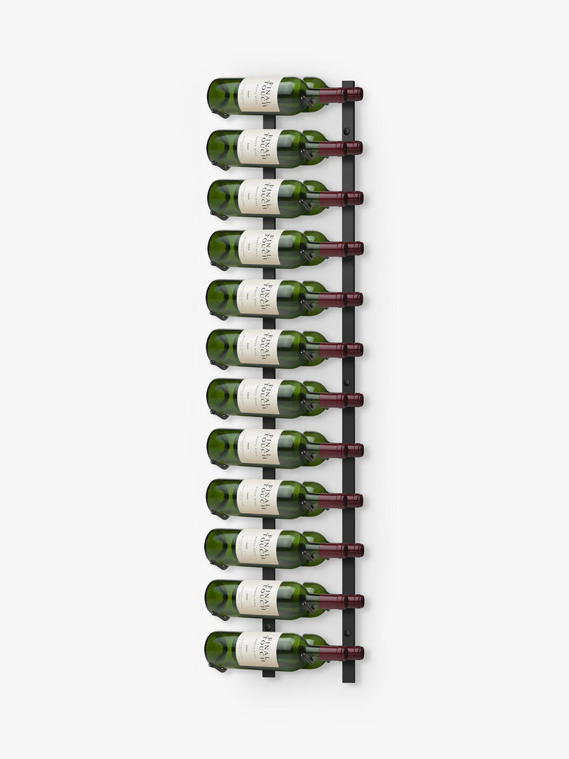 Final Touch wall-mounted metal wine rack for 24 bottles - British product