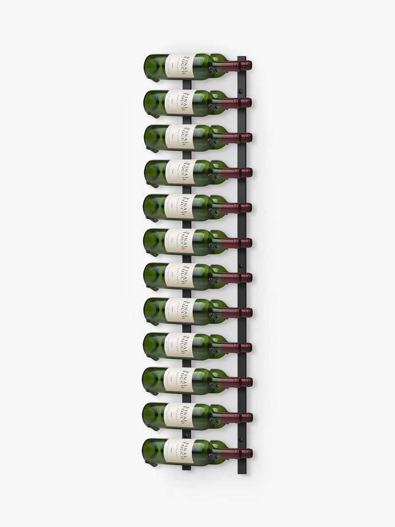 Final Touch wall-mounted metal wine rack for 24 bottles - British product