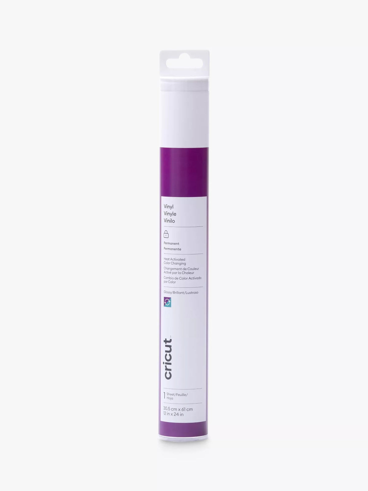 Cricut colour-changing vinyl purple/turquoise - British product