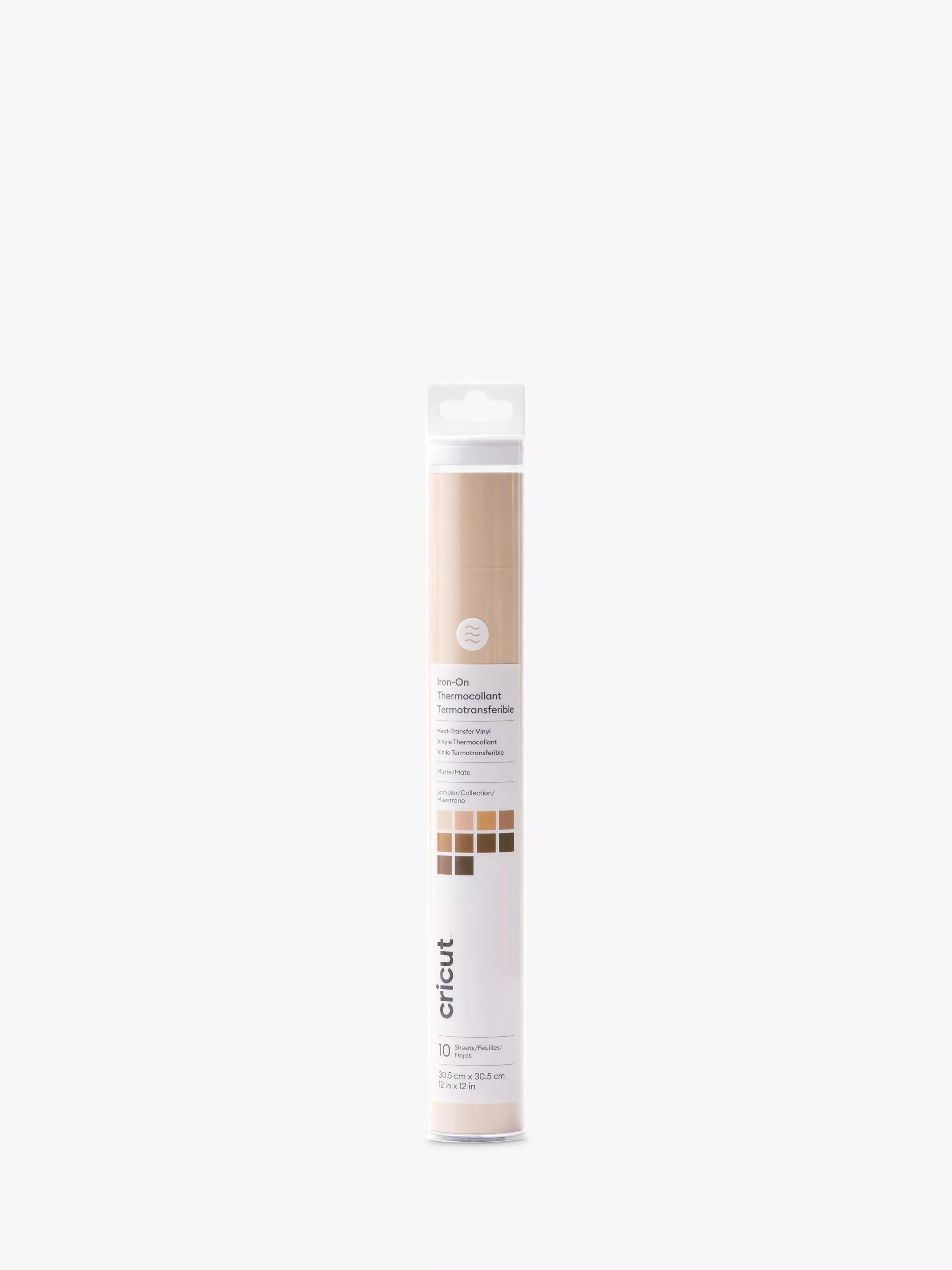 Cricut iron-on vinyl sampler skin tones 10 sheets (British brand)