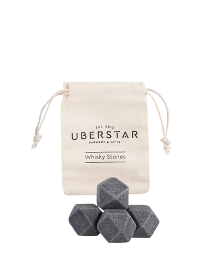 Uberstar Hex Whisky Stones Set of 4 Drink Coolers