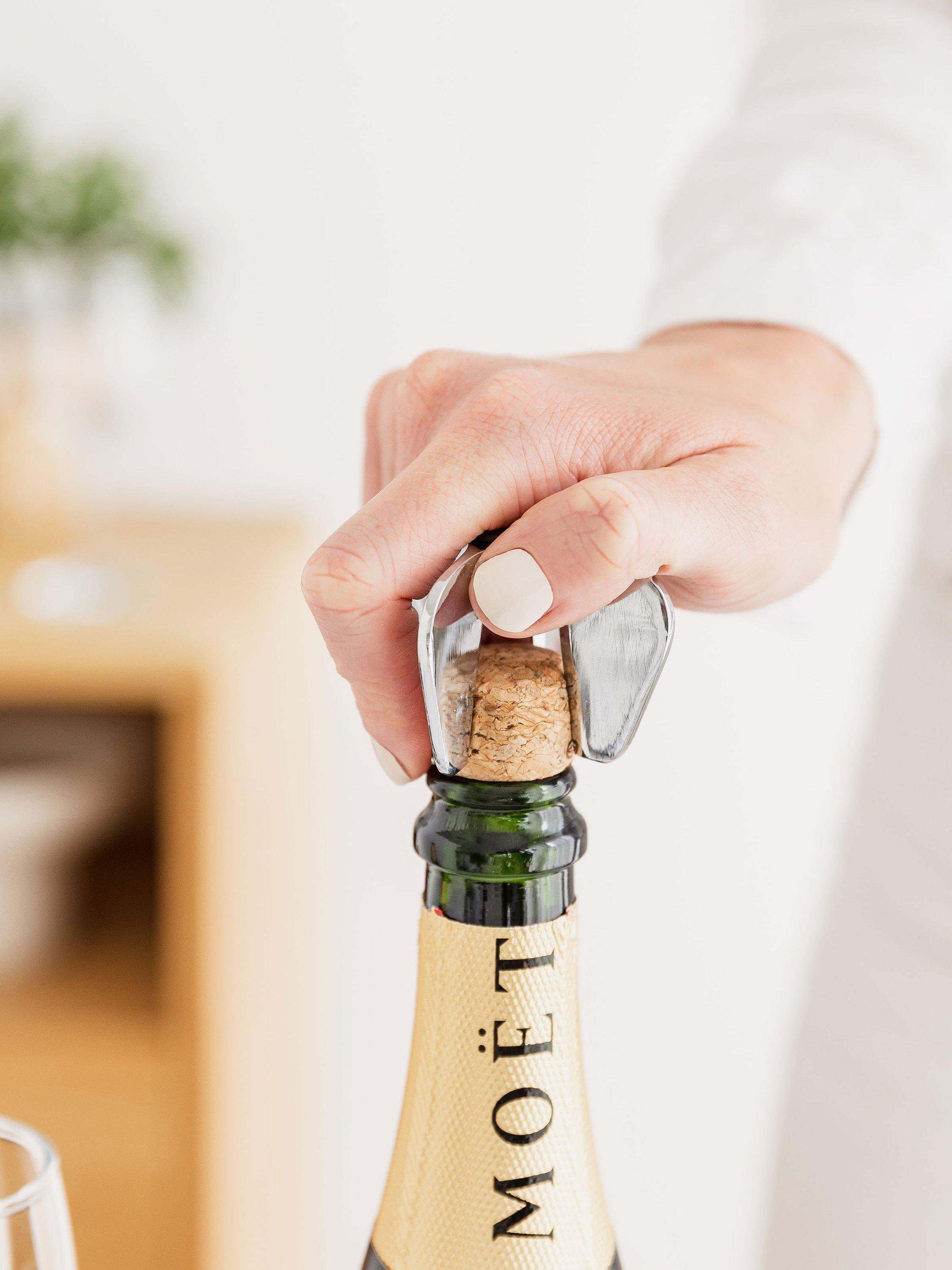 Uberstar Champagne and Prosecco Star bottle opener, imported from the UK