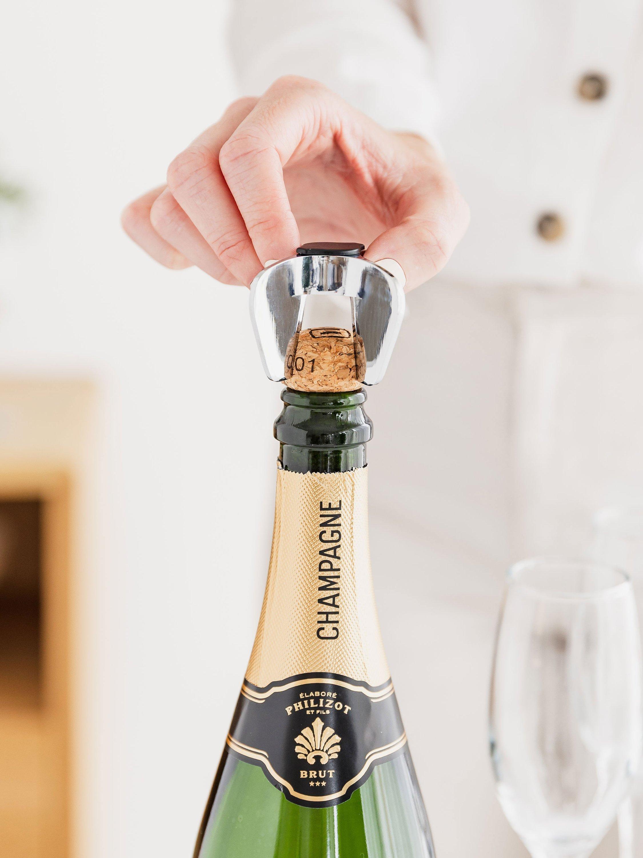 Uberstar Champagne and Prosecco Star bottle opener, imported from the UK