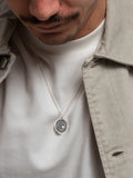 Dower & Hall Spiro Spero pendant necklace men's silver 55cm, UK version