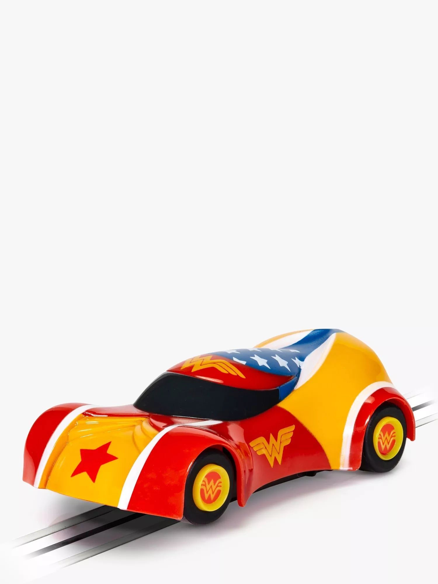 Scalextric Wonder Woman slot car from Micro Scalextric range (British brand)