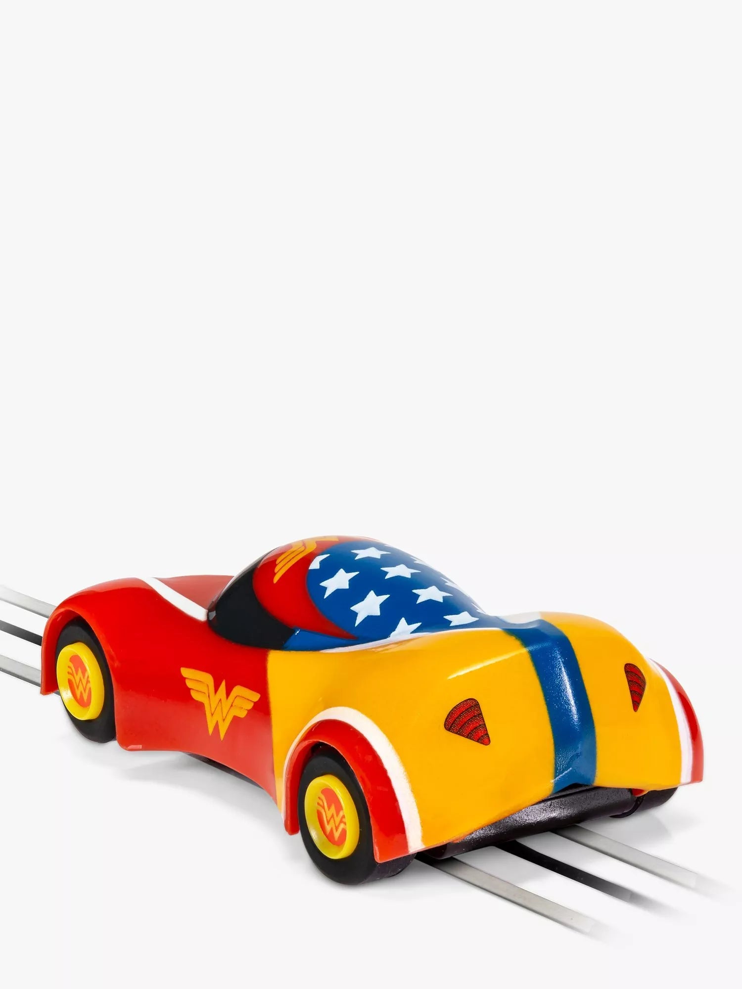 Scalextric Wonder Woman slot car from Micro Scalextric range (British brand)