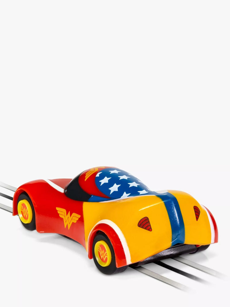Scalextric Wonder Woman slot car from Micro Scalextric range (British brand)