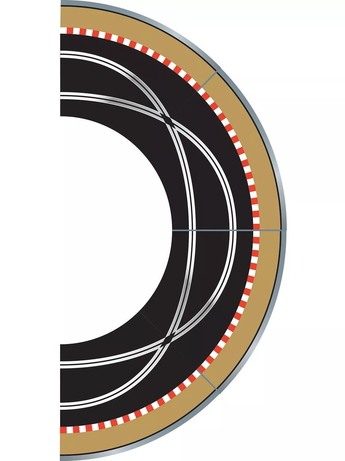 Scalextric track racing curve extension pack 1 7 pieces - British product