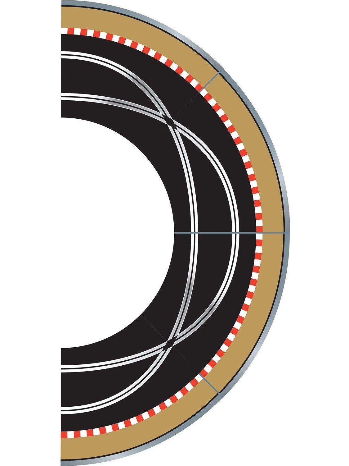 Scalextric track racing curve extension pack 1 7 pieces - British product