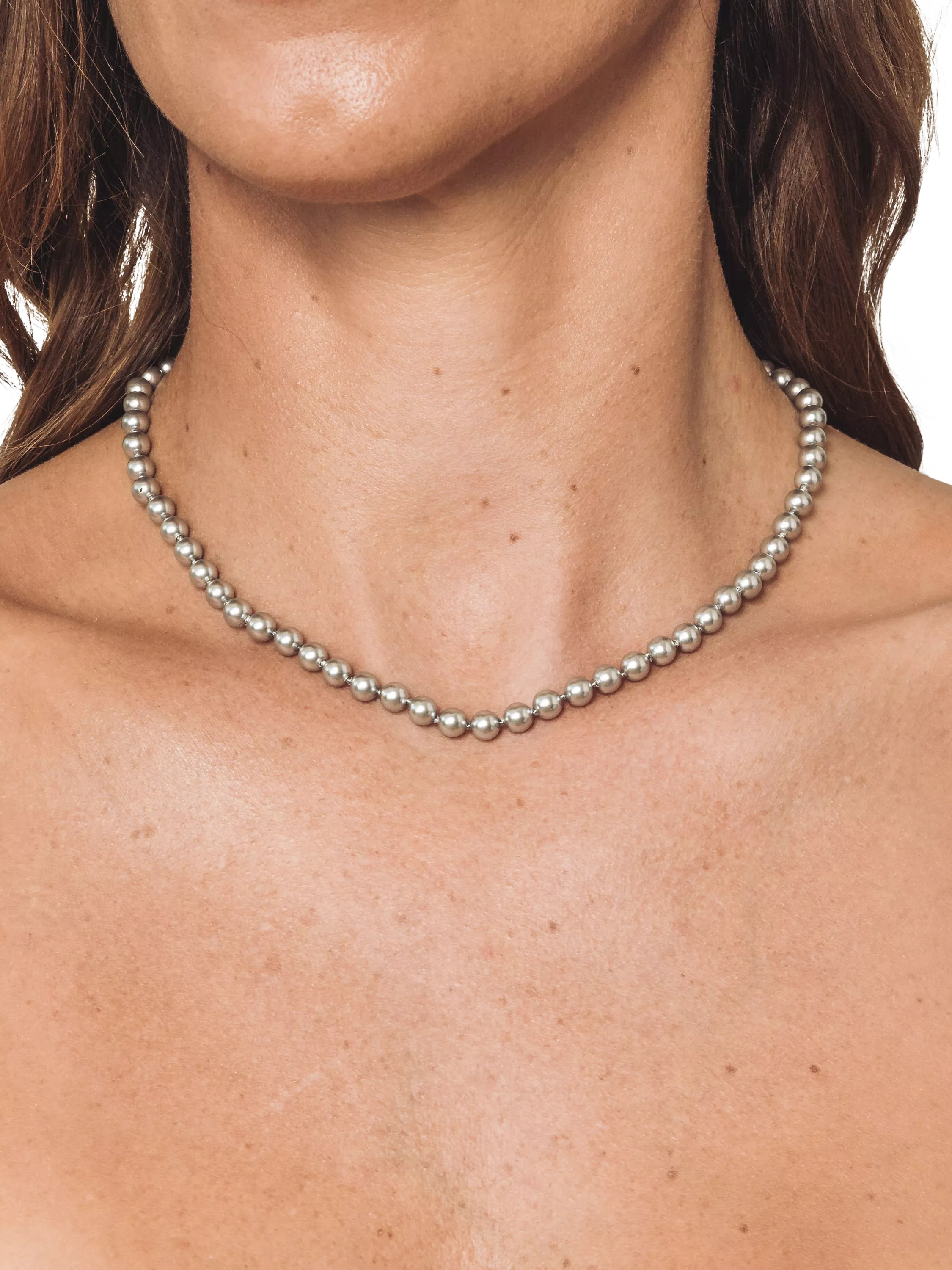 Eclectica Monet faux pearl necklace 1980s, imported from the UK