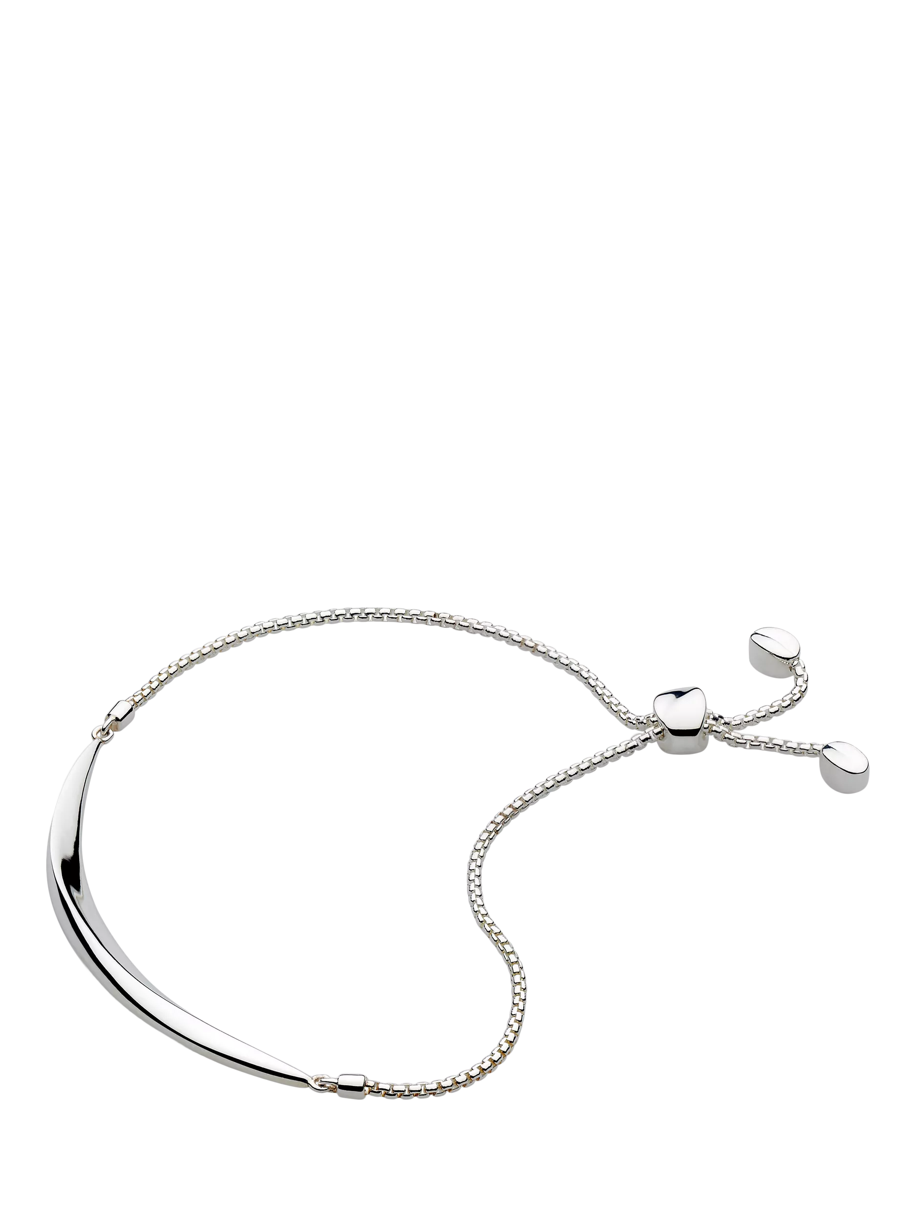 Kit Heath Bevel Curve toggle bracelet silver 19cm (British brand)