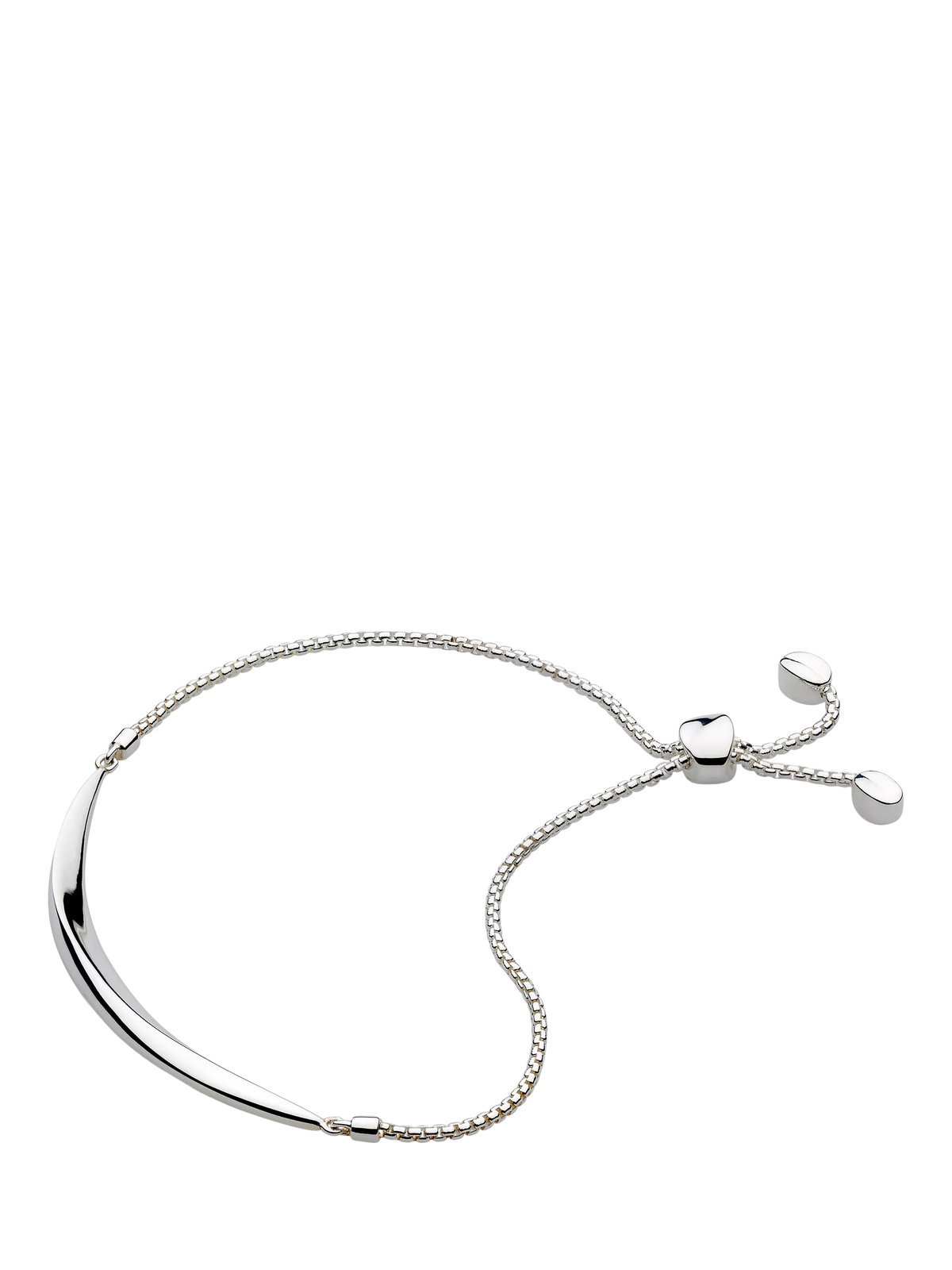 Kit Heath Bevel Curve toggle bracelet silver 19cm (British brand)