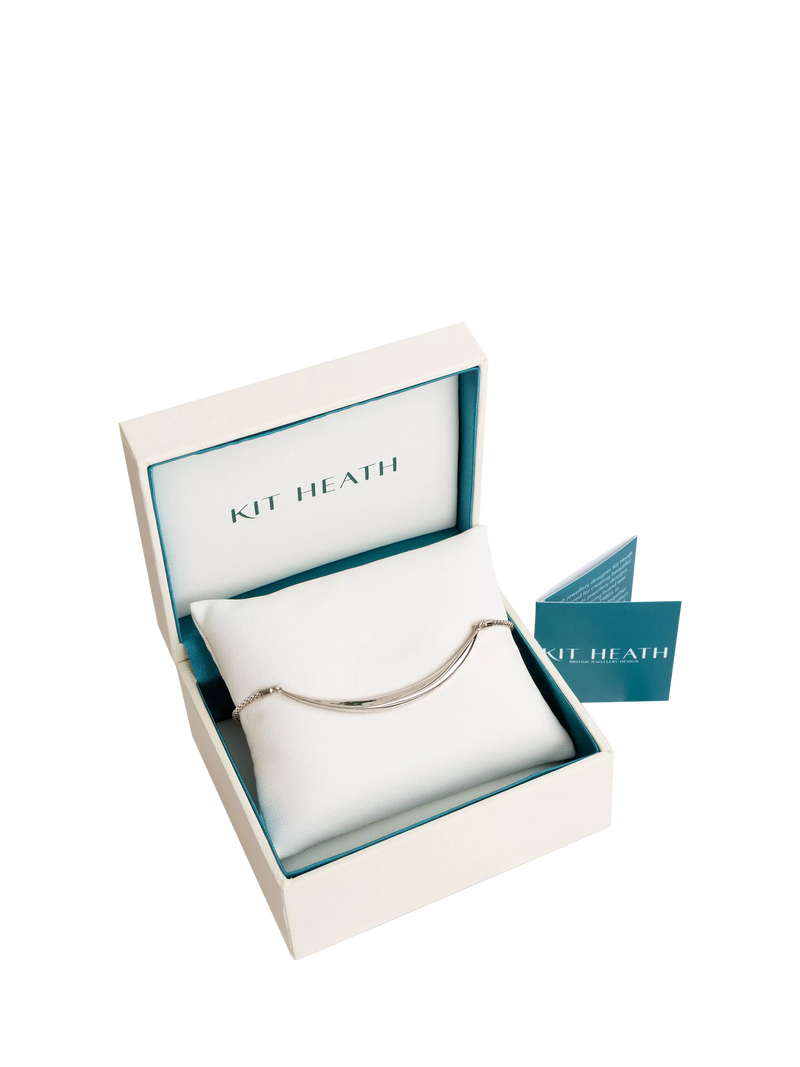 Kit Heath Bevel Curve toggle bracelet silver 19cm (British brand)