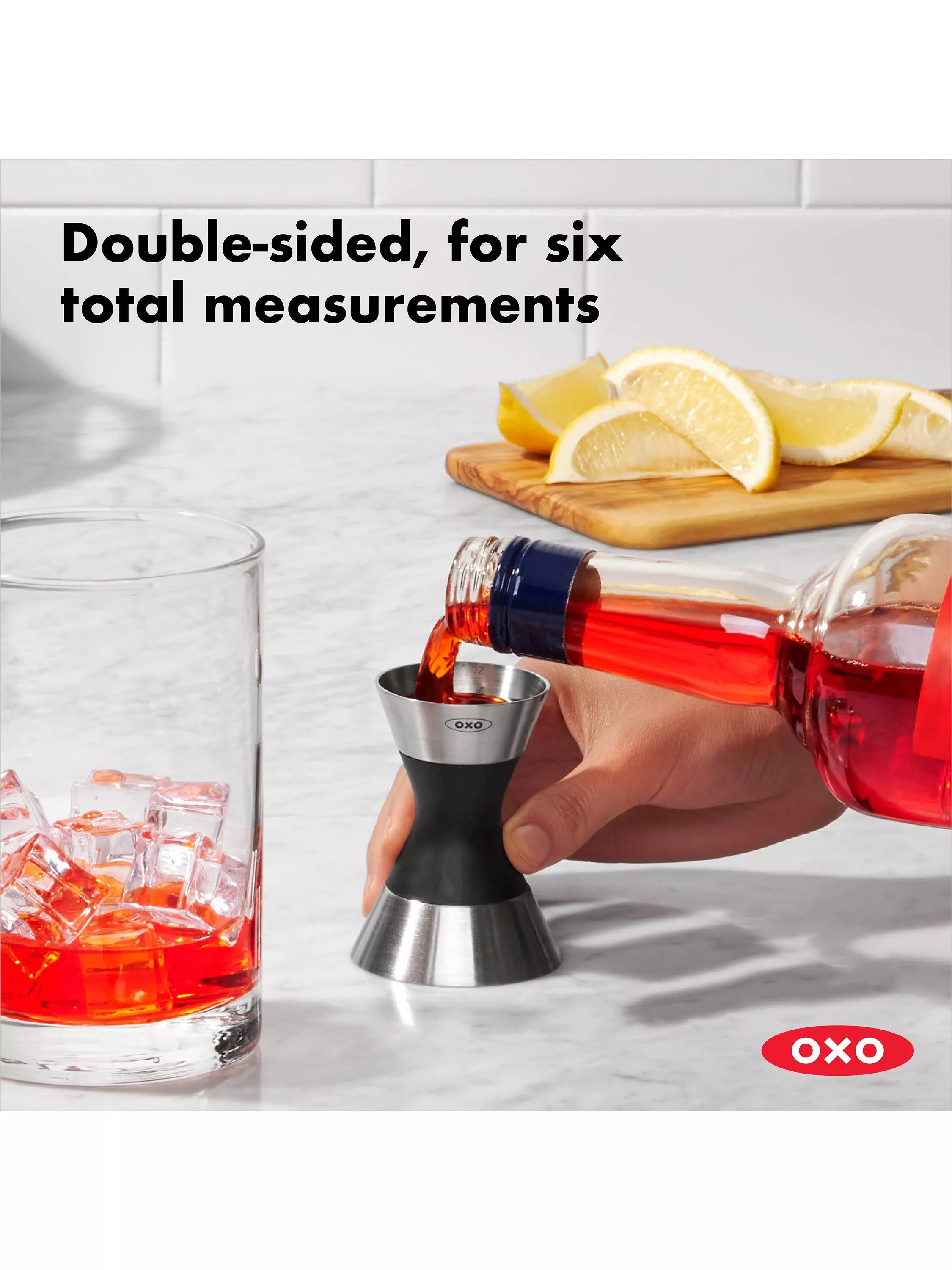OXO Stainless Steel Double Jigger 50ml - British product