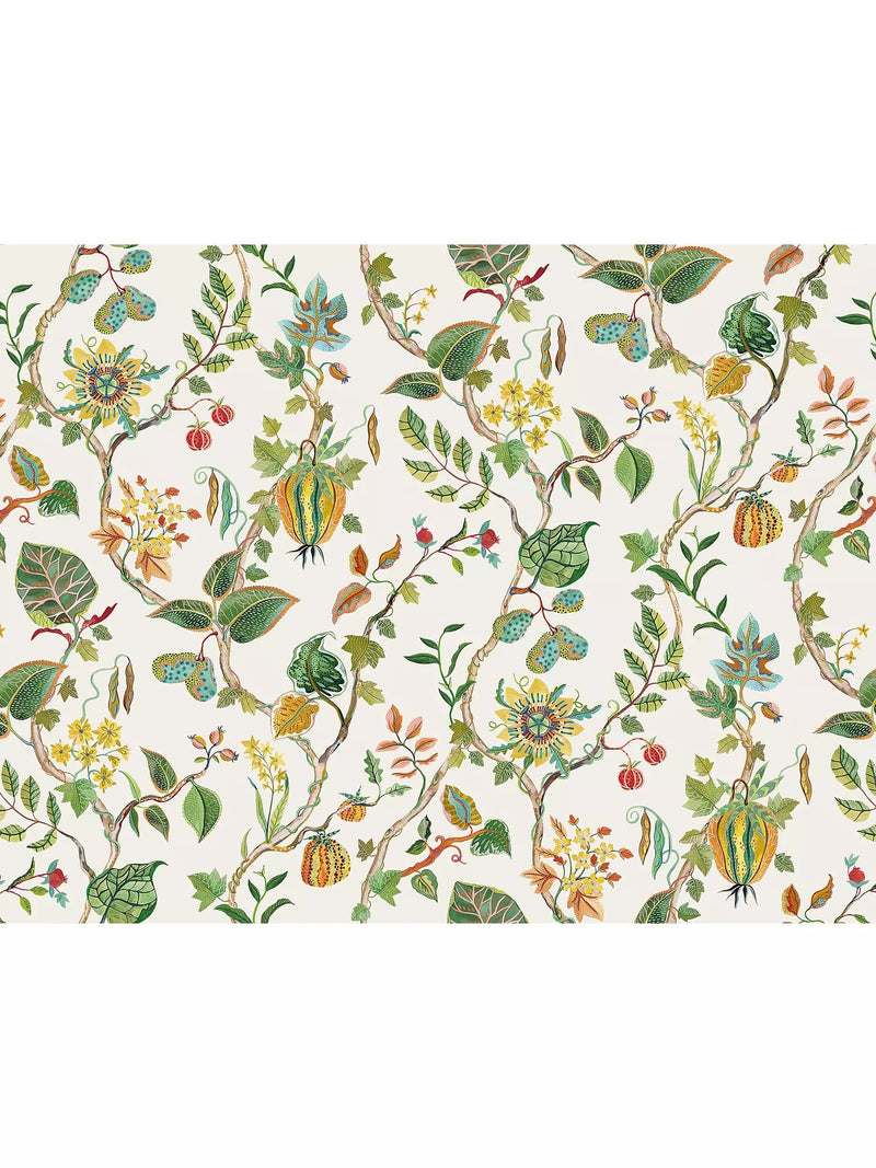 Osborne & Little Mythica blomstret linestoff 140 cm, importert fra Storbritannia