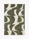 John Lewis Mellea Broken Wave Rug, Green