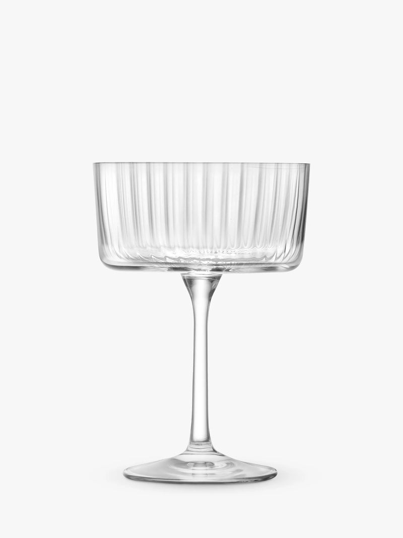 LSA International Gio Line cocktail saucers set of 4 230ml, UK version