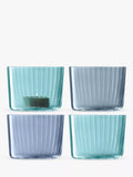 LSA International Gems tealight holders set of 4 - British product