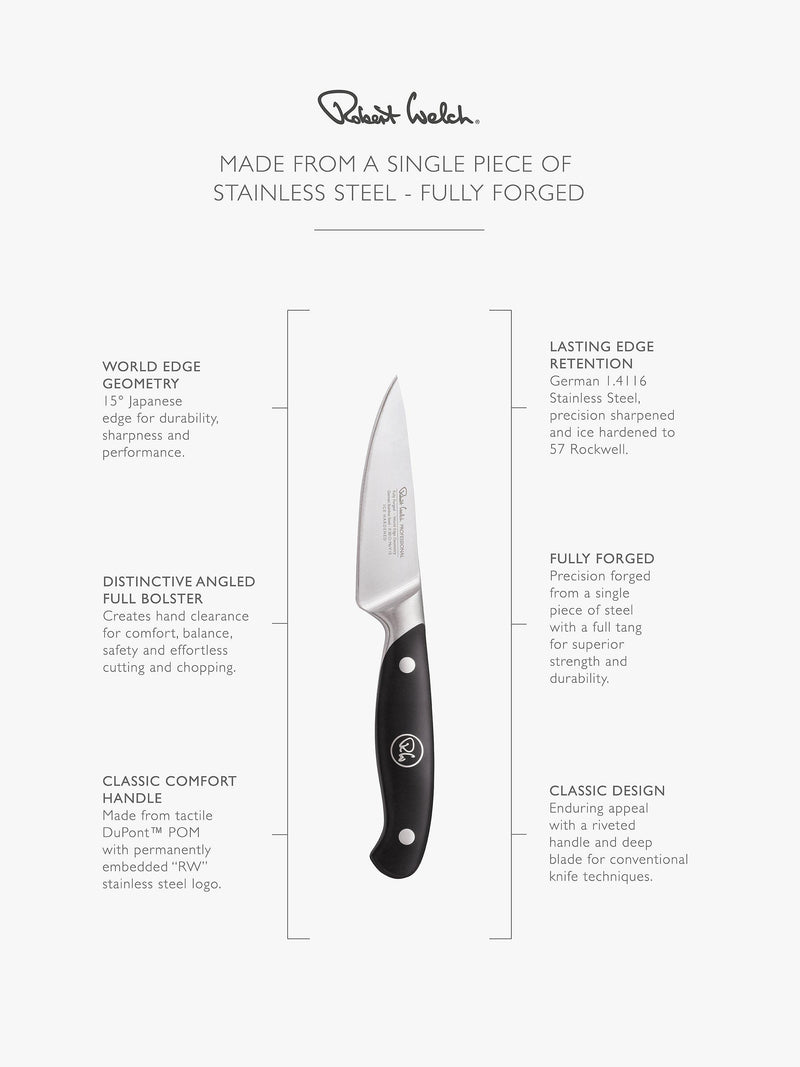 Robert Welch paring knife 9cm stainless steel - British product