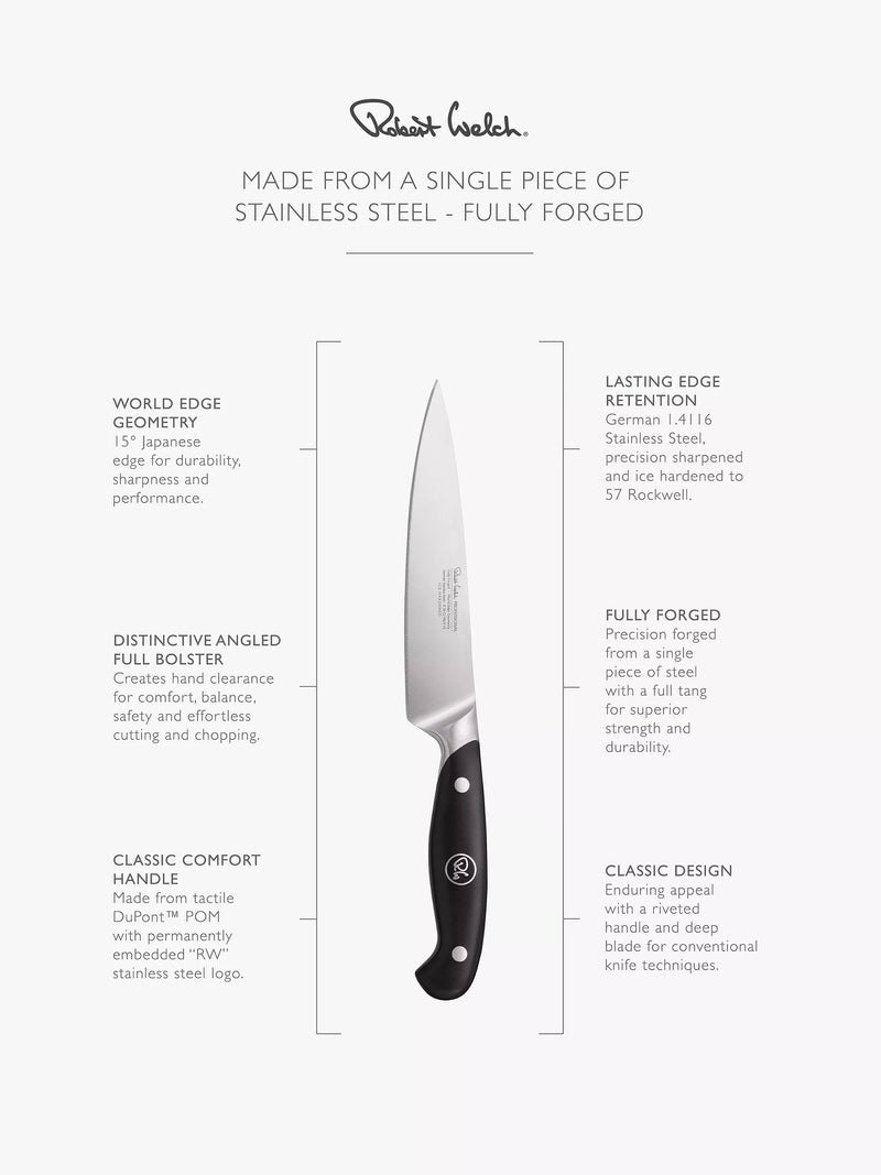 Robert Welch utility knife 14cm stainless steel - British product