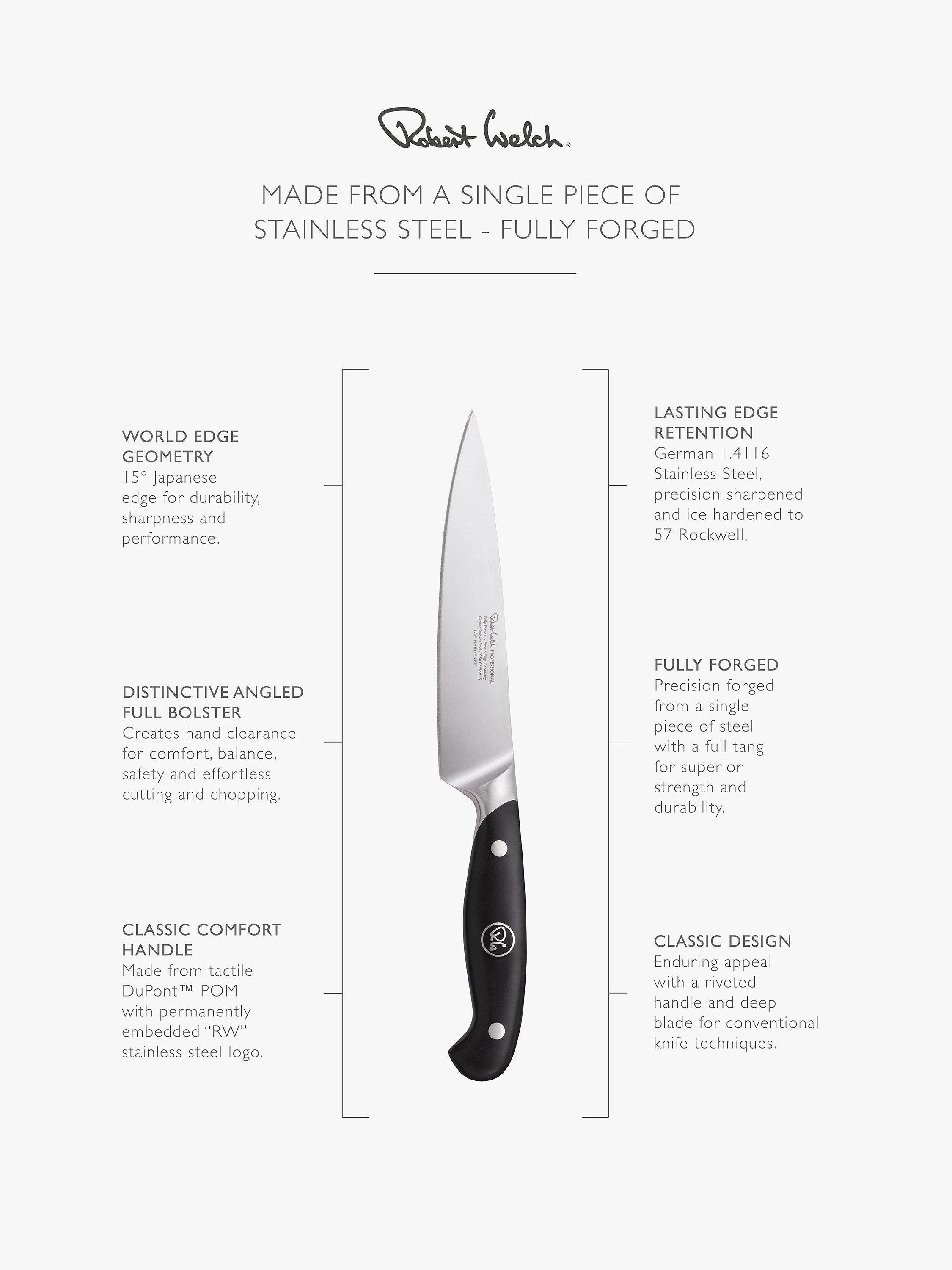 Robert Welch utility knife 14cm stainless steel - British product