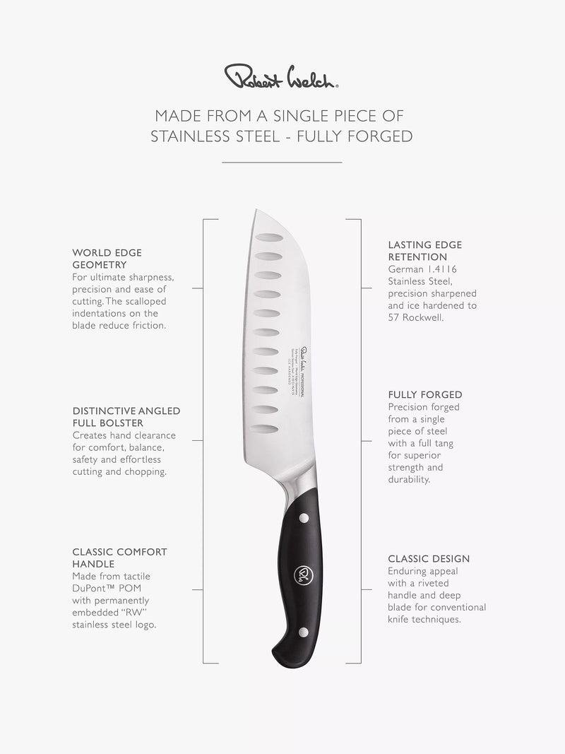 Robert Welch Professional Santoku Knife 17cm - British product
