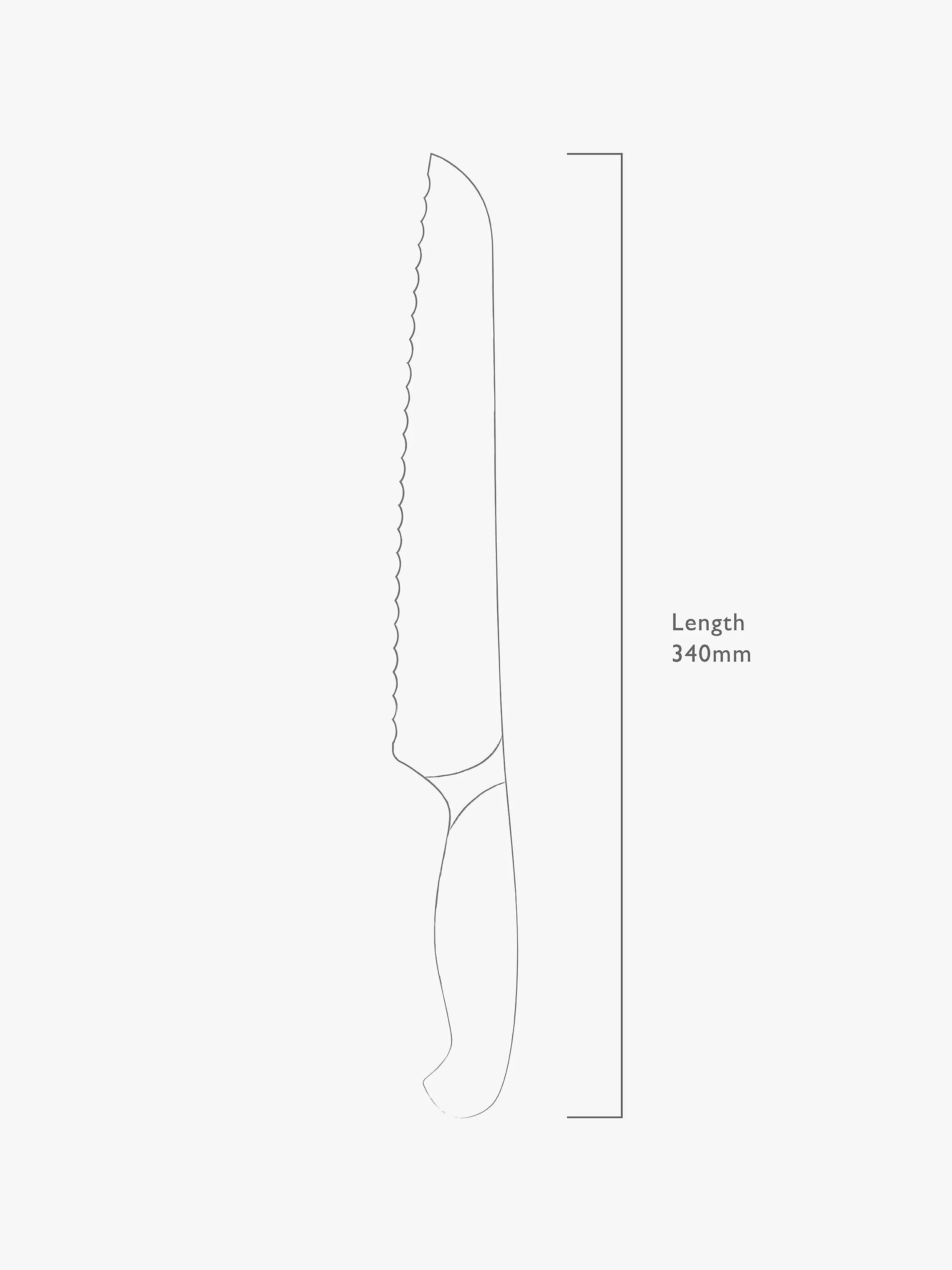 Robert Welch Professional bread knife 22cm, imported from the UK