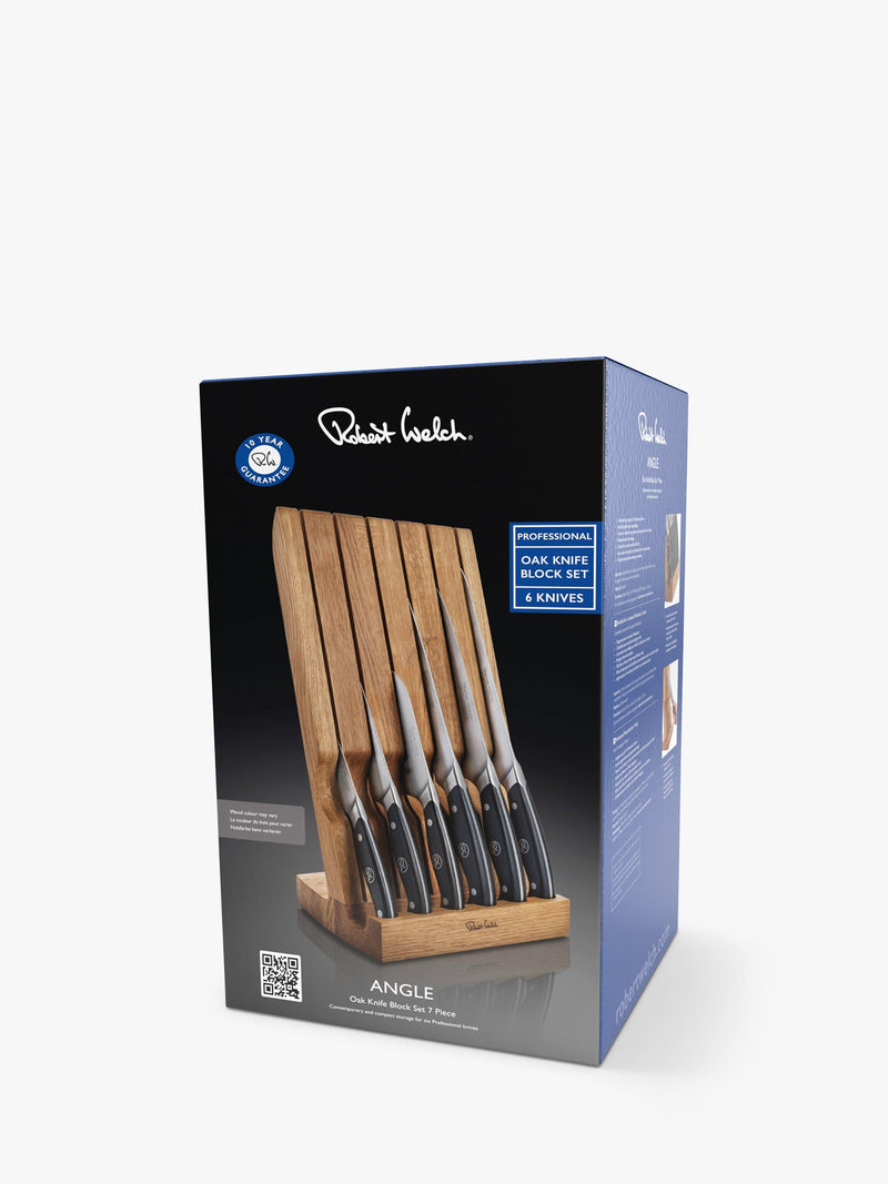 Robert Welch knife block with 6 professional knives, UK version