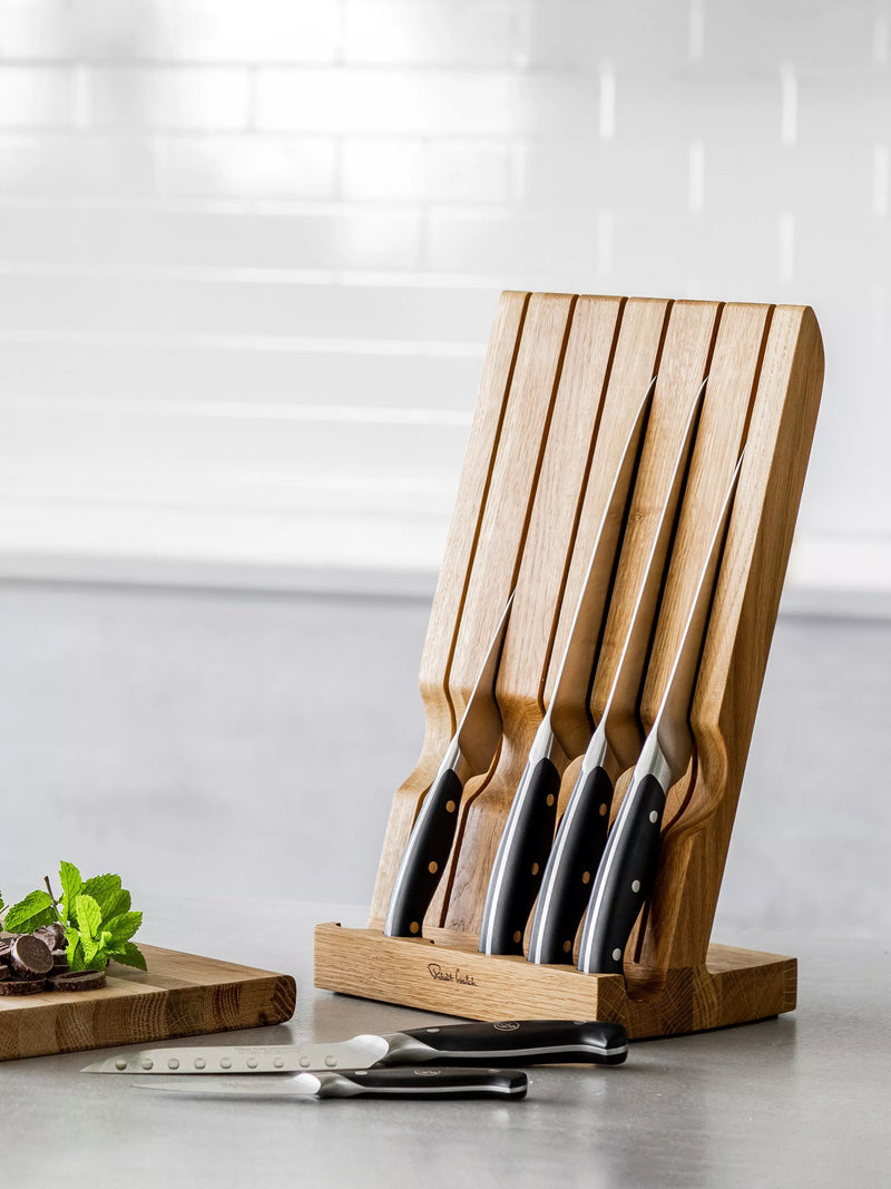 Robert Welch knife block with 6 professional knives, UK version