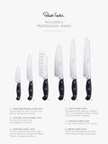 Robert Welch knife block with 6 professional knives, UK version