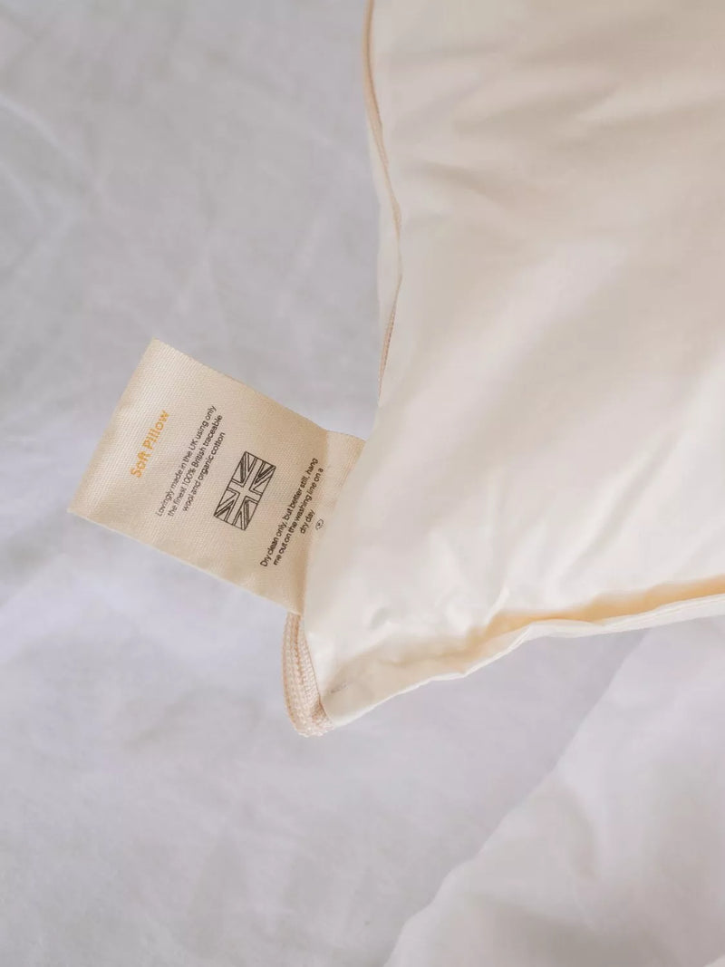 Floks luxury soft British wool pillow - British product