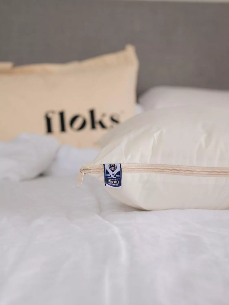 Floks luxury soft British wool pillow - British product