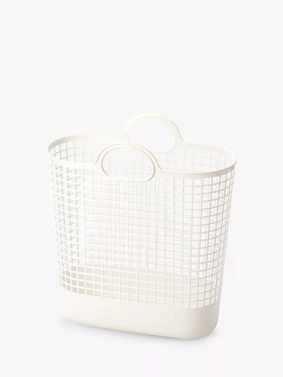 John Lewis Like-it Biomass Plastic Basket Large White Storage Basket- Buy online at McGrocer