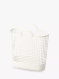 Like-it large white biomass plastic storage basket - British product