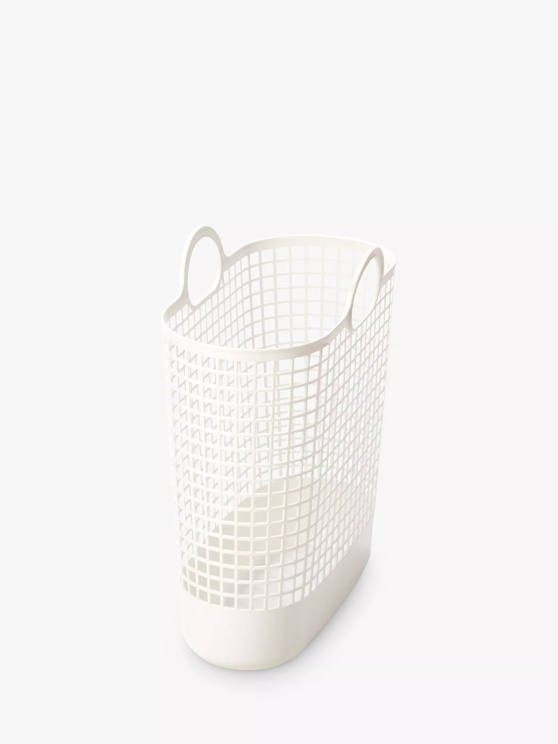 Like-it large white biomass plastic storage basket - British product