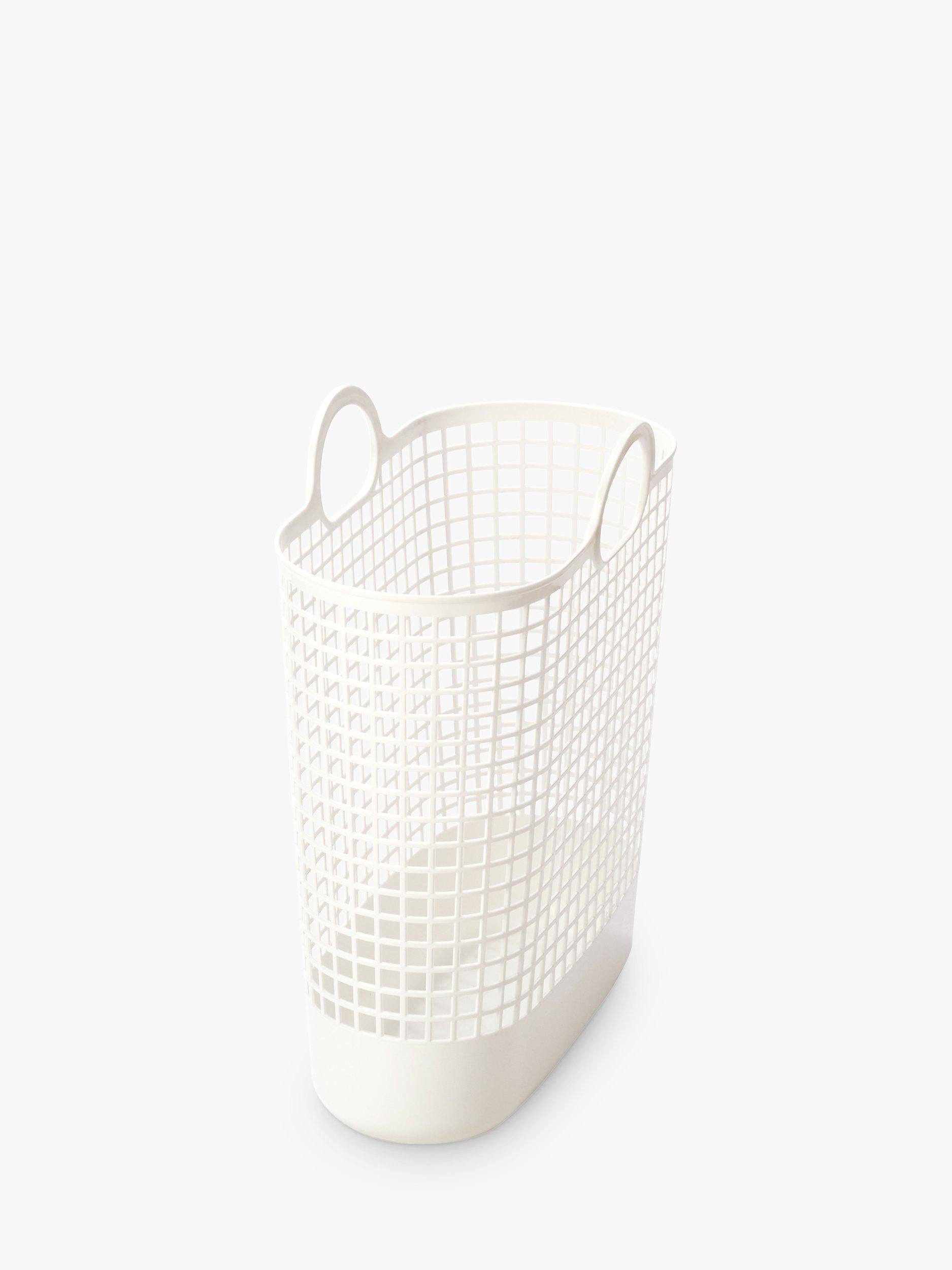 Like-it large white biomass plastic storage basket - British product
