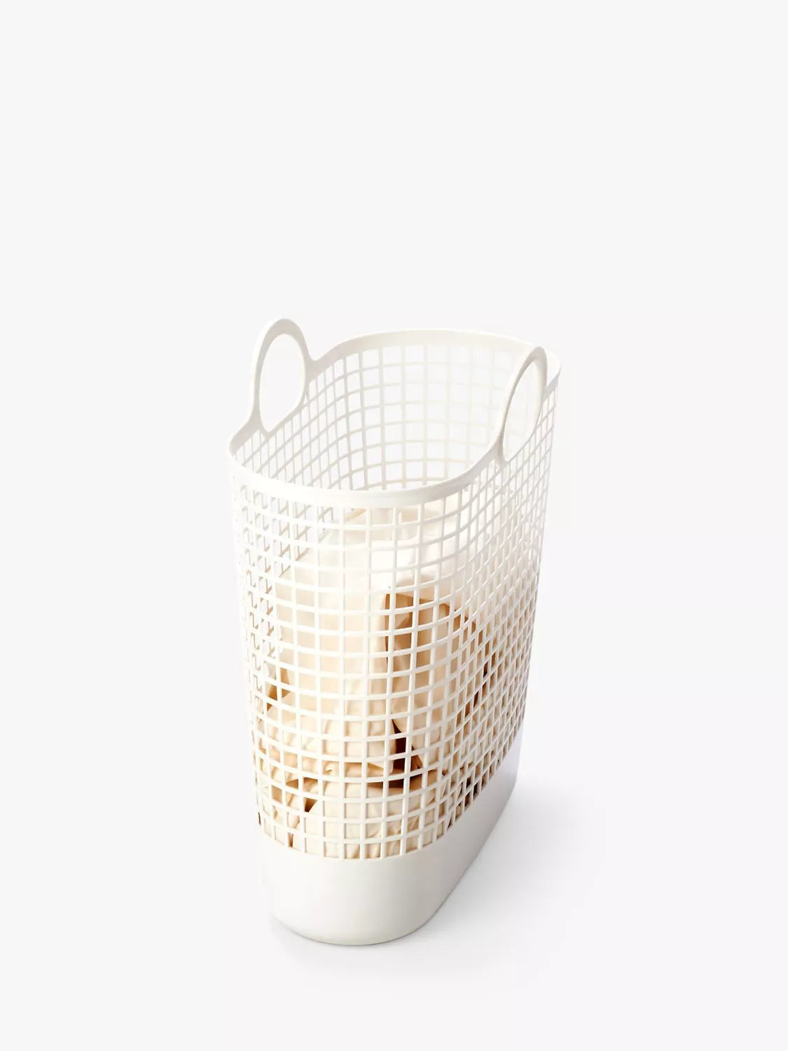 Like-it large white biomass plastic storage basket - British product