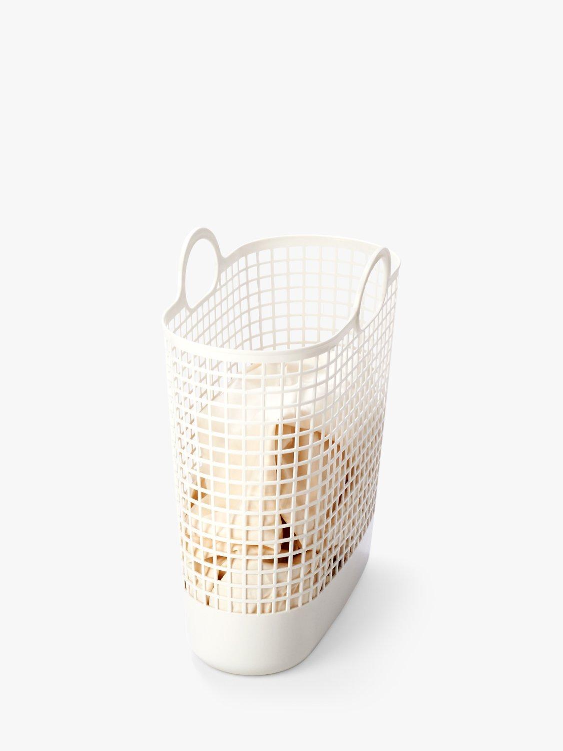 Like-it large white biomass plastic storage basket - British product