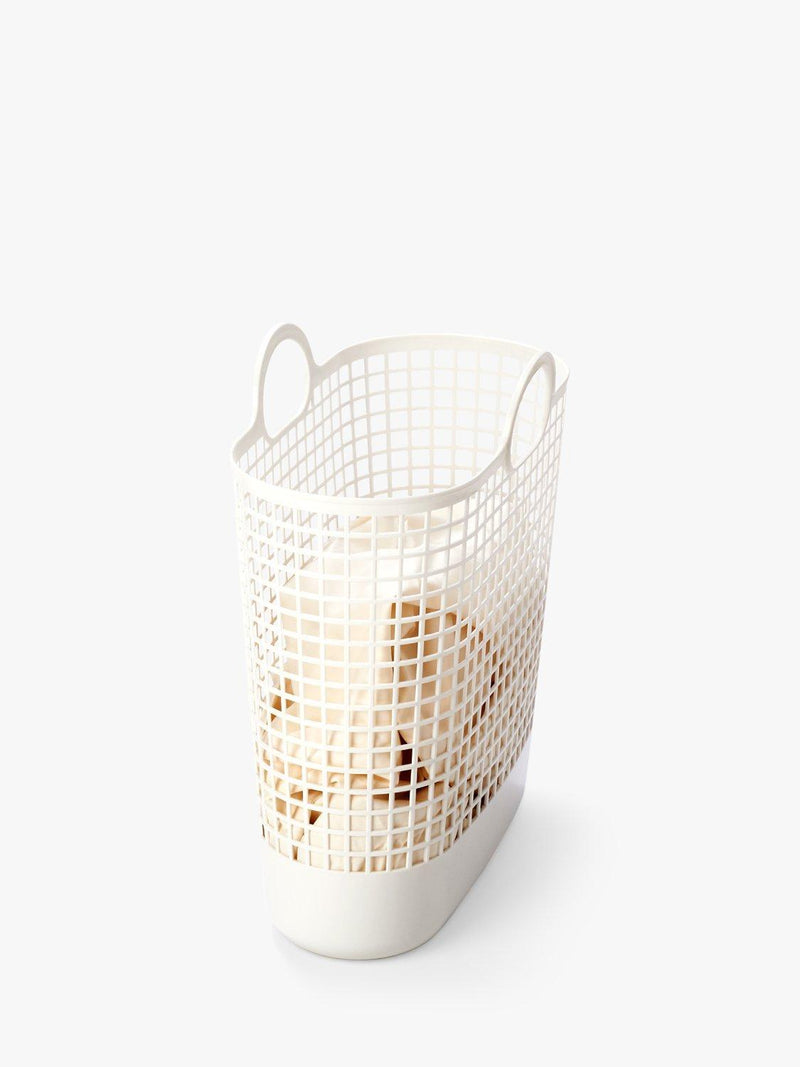 Like-it large white biomass plastic storage basket - British product