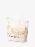 Like-it large white biomass plastic storage basket - British product