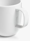 John Lewis Dine porcelain white mug 320ml, imported from the UK