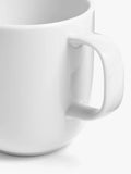 John Lewis Dine porcelain white mug 320ml, imported from the UK