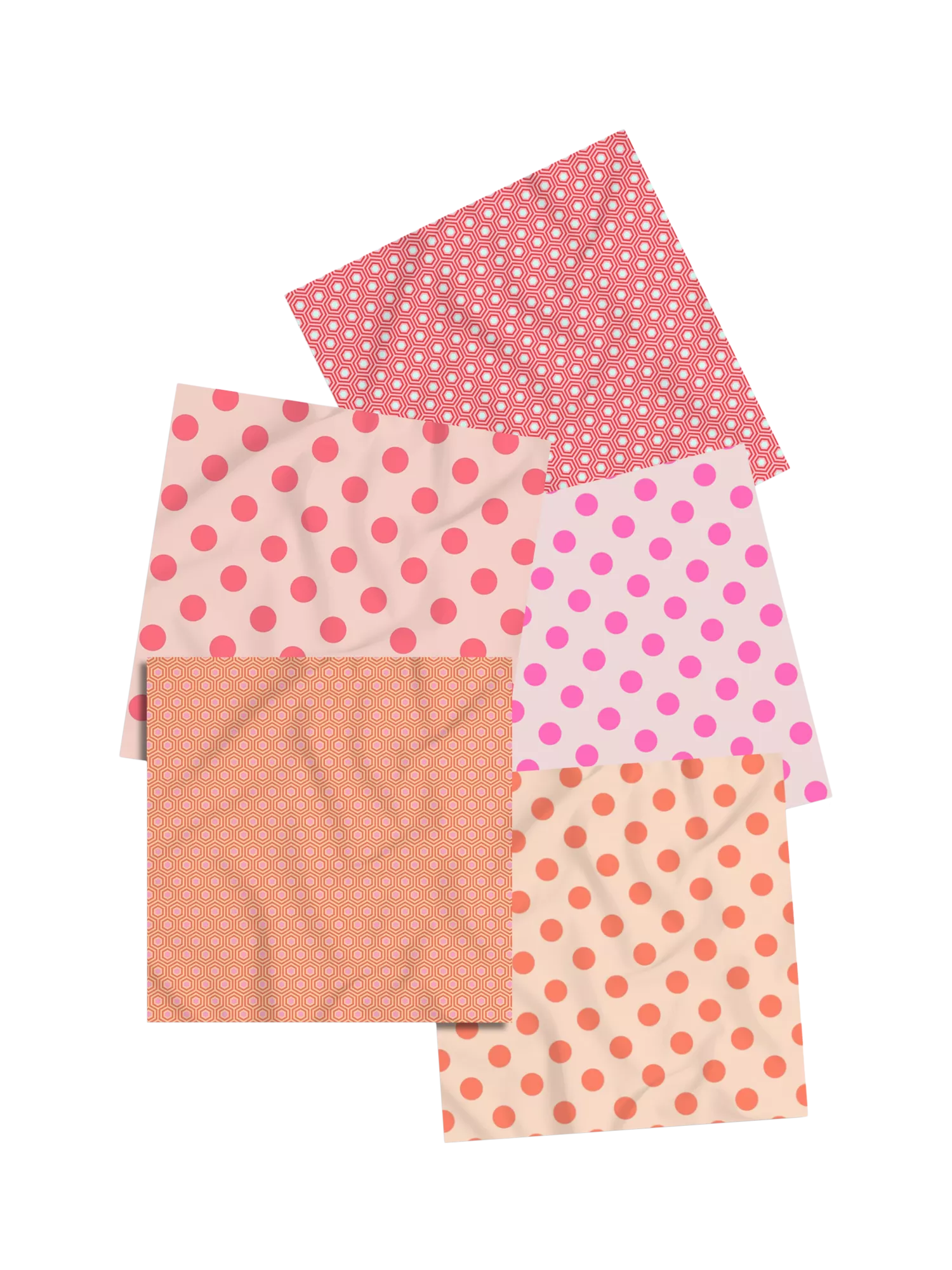 FreeSpirit Tula Pink Peach Sorbet عبوة من 5 قطع مربعة الشكل، مستوردة من المملكة المتحدة