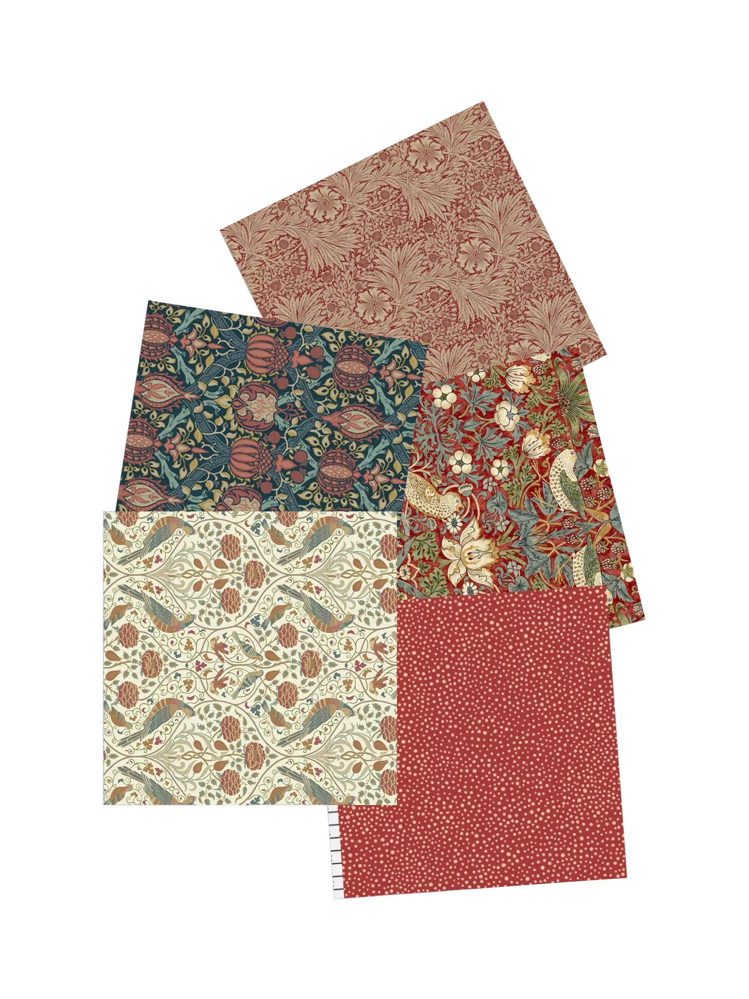Morris & Co fat quarters pack of 5 45x55cm - British product