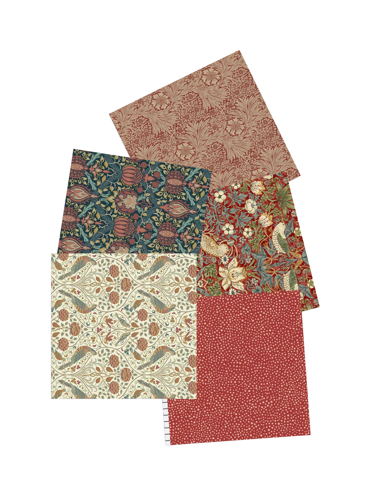 Morris & Co fat quarters pack of 5 45x55cm - British product