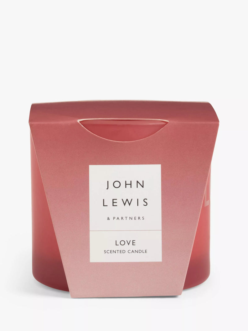 John Lewis Love scented candle 115g, UK version