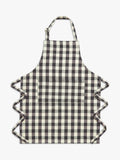 John Lewis black gingham cotton apron 83x67cm - British product
