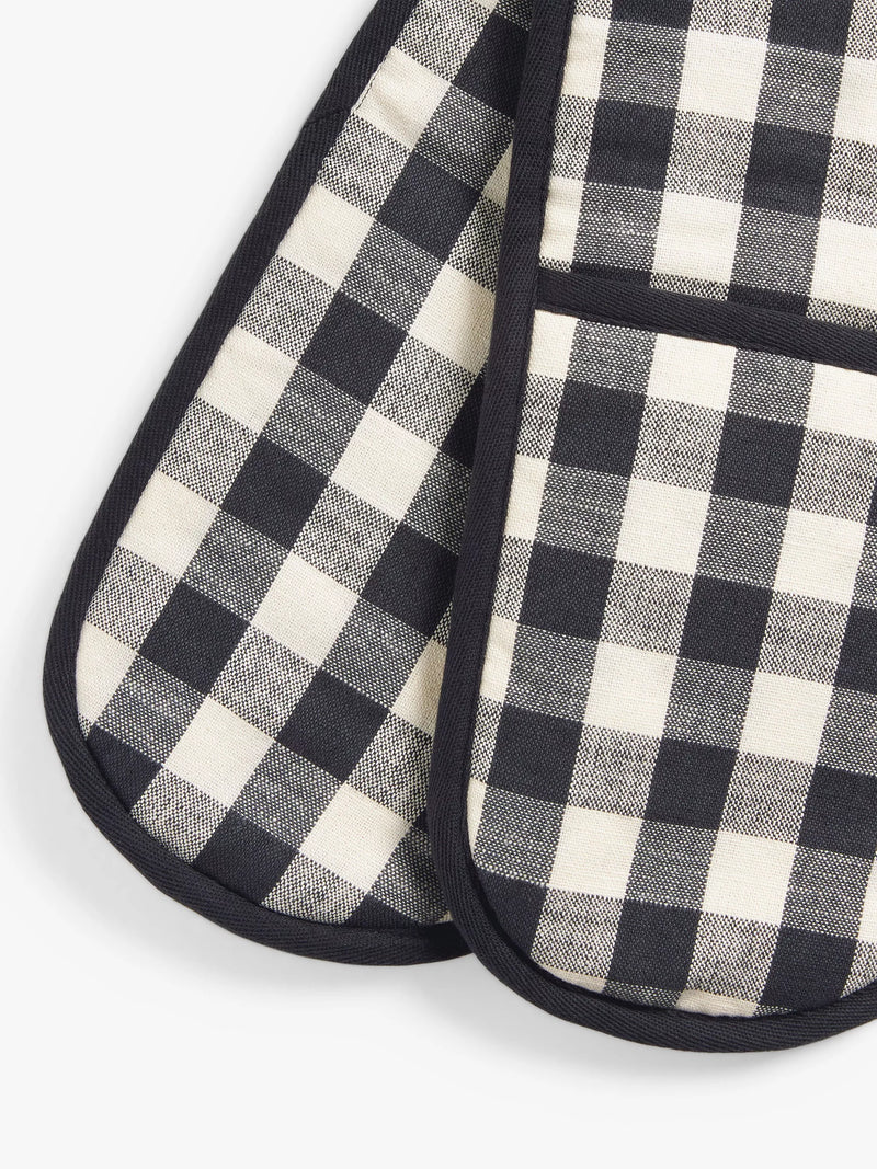John Lewis gingham double oven glove pure cotton - British product