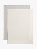 John Lewis woven stripe cotton tea towels pack of 2 charcoal (British brand)